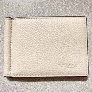 Coach CH090 Slim Money Clip Billfold Wallet, QB/Steam